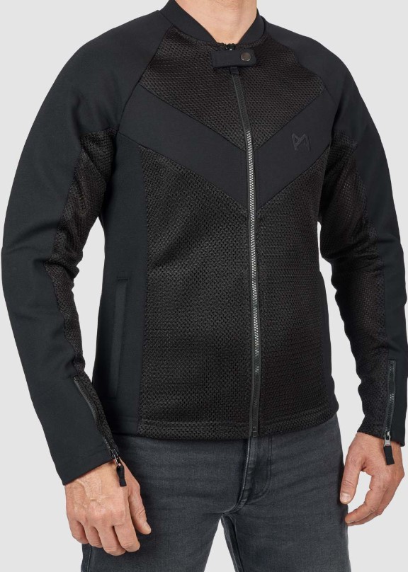Текстилно яке Pando Moto STEALTH BLACK AAA_5